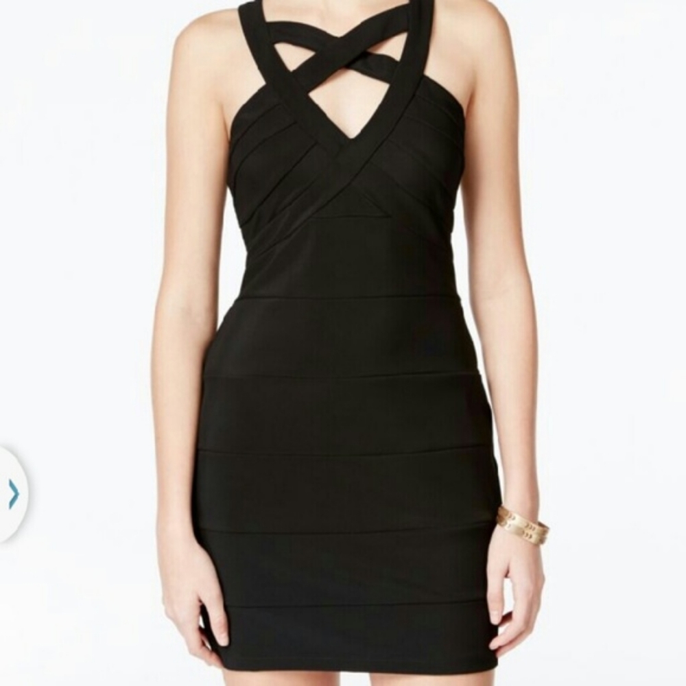Black cocktail dress